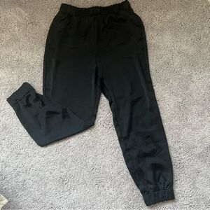 Silk black pants